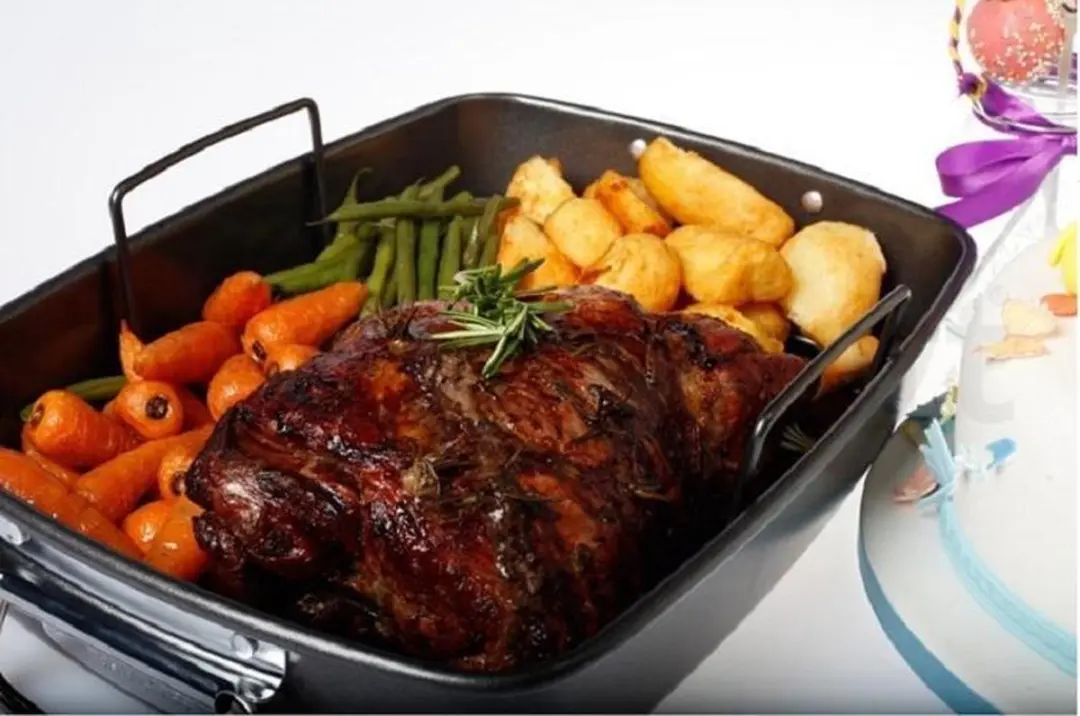 Masterclass Braadpan met Rooster 40x28cm - Antiaanbaklaag - Zwart - afbeelding 6 van 6