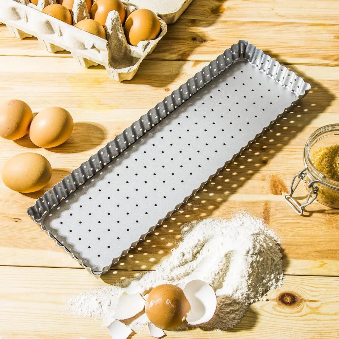 Patisse Quichevorm Geperforeerd 35x11cm - Staal