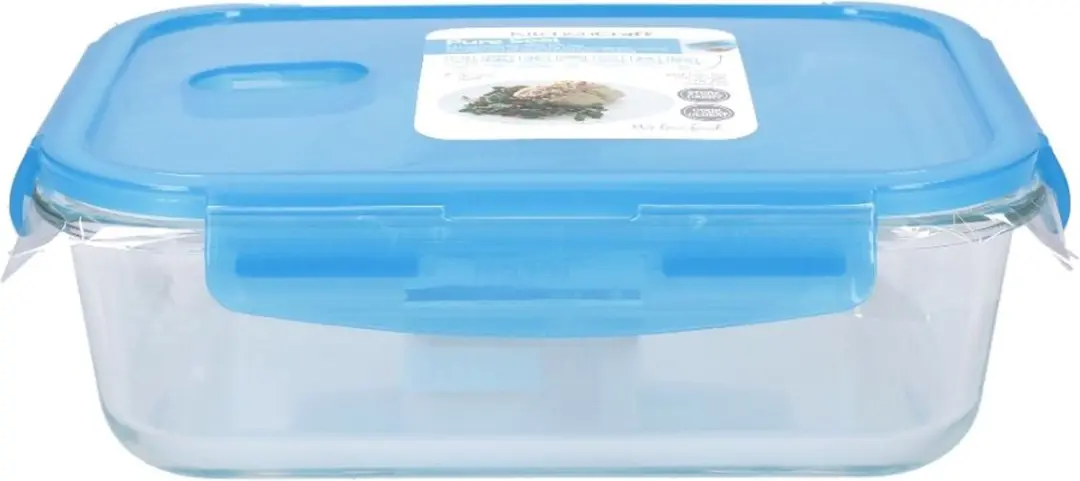 KitchenCraft Glas Voedselcontainer 1.5L - Transparant