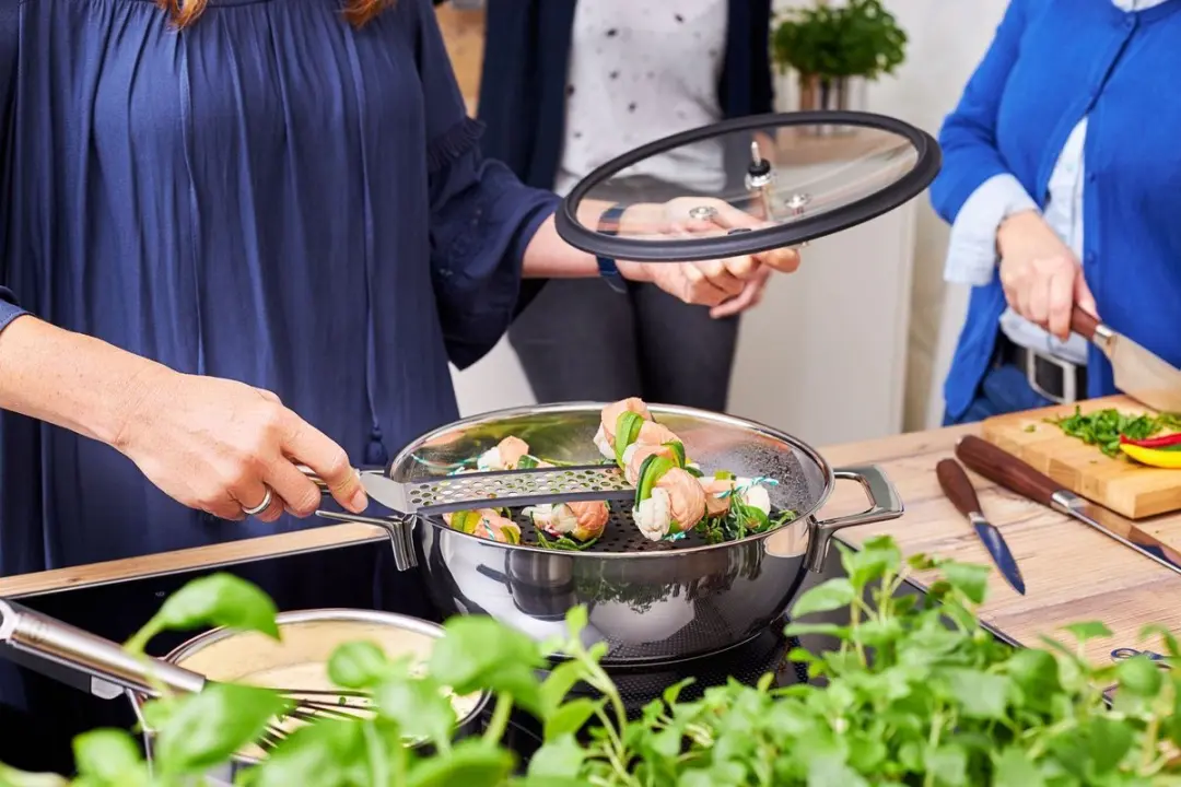 Rösle Flexibele Geperforeerde Spatel 32cm - RVS/Siliconen