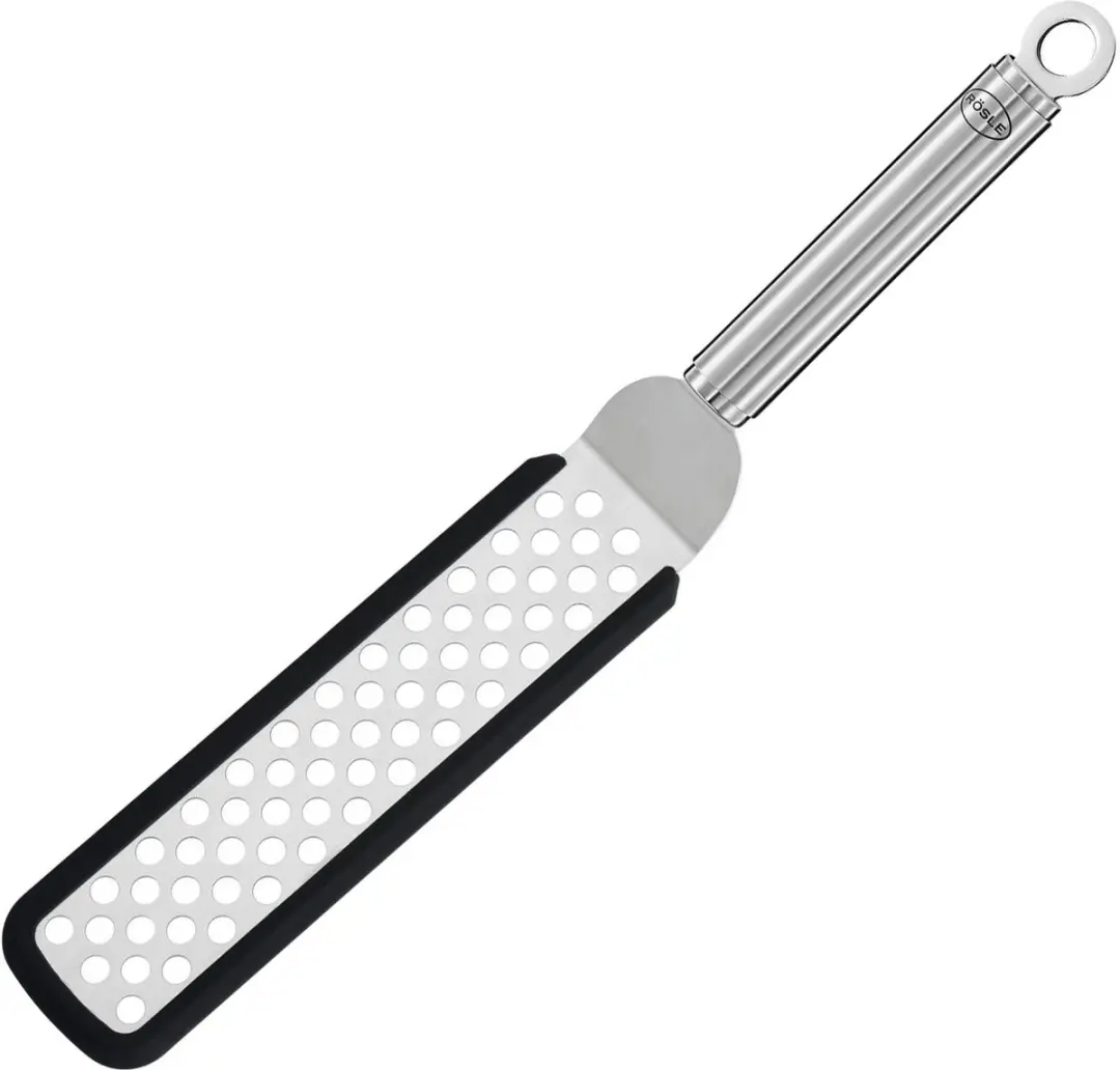 Rösle Flexibele Geperforeerde Spatel 32cm - RVS/Siliconen - afbeelding 6 van 6