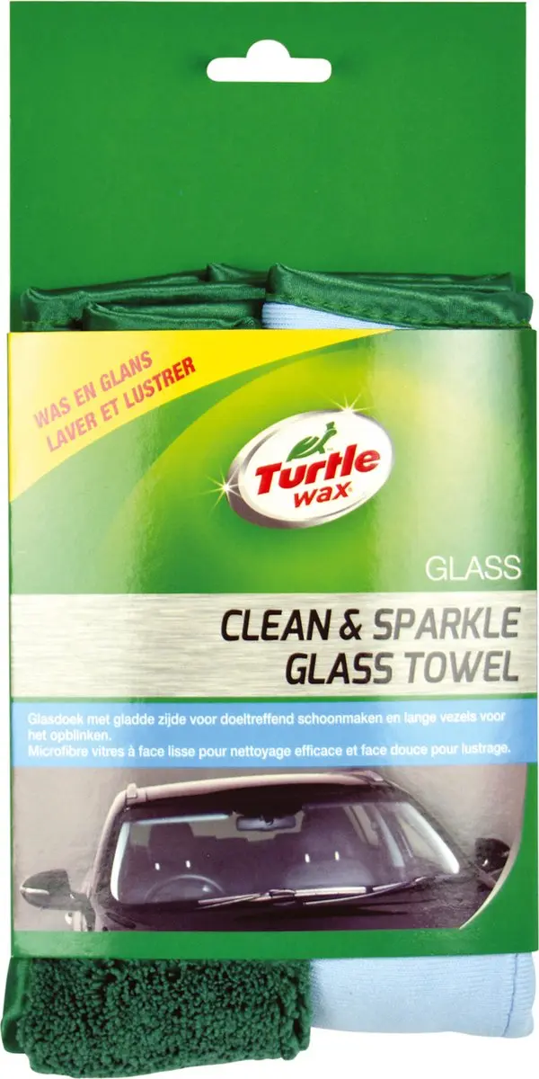 Turtle Wax Glasdoek Dual Action - Groen/Blauw