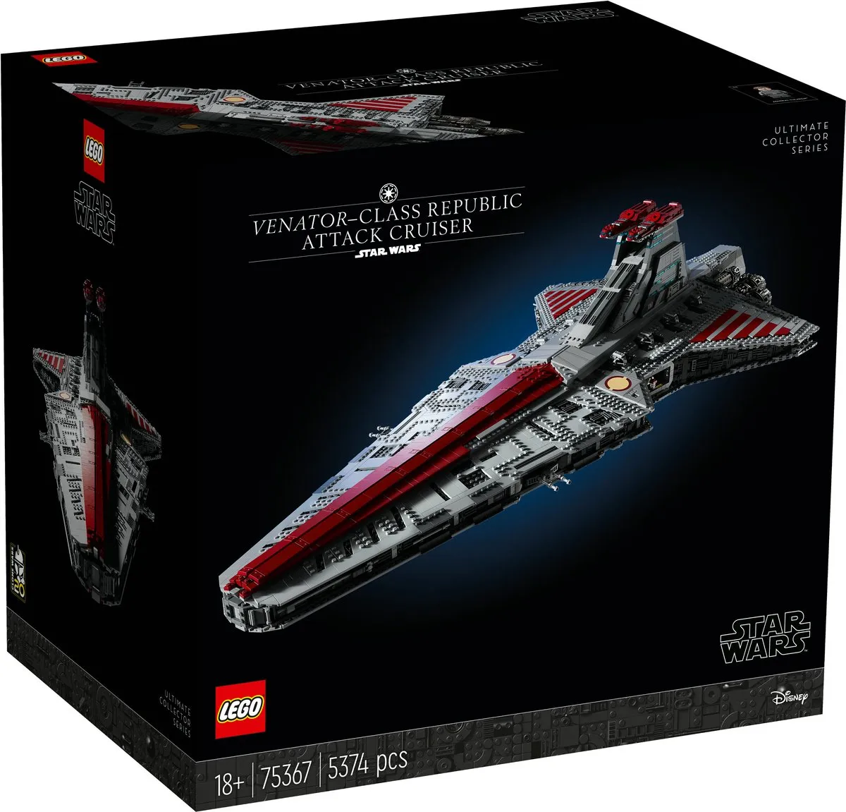 LEGO Star Wars Venator-Class Republic Attack Cruiser 75367 - 5374 Stukken - afbeelding 6 van 6