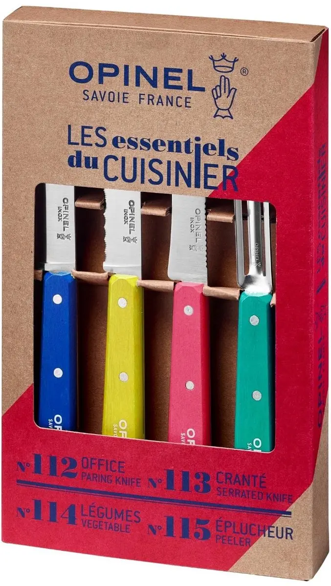 Opinel Les Essentiels Pop80 Keukenset 4-delig - Multicolor