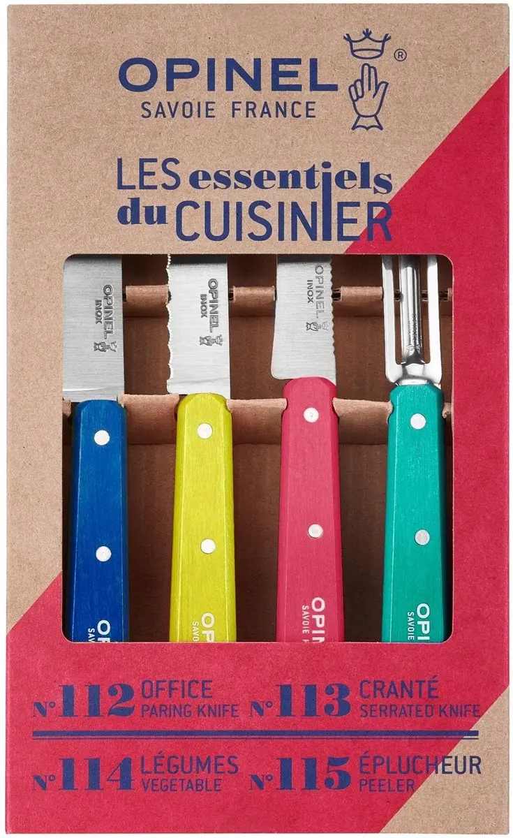 Opinel Les Essentiels Pop80 Keukenset 4-delig - Multicolor