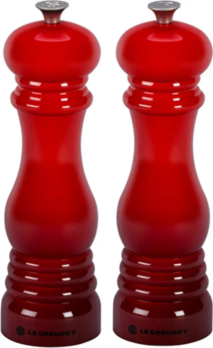 Le Creuset Peper- en Zoutmolen Kersenrood - 2 Stuks