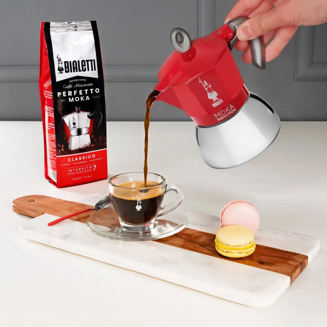 Bialetti Moka Induction 0006942 - 2 Koppen - Rood