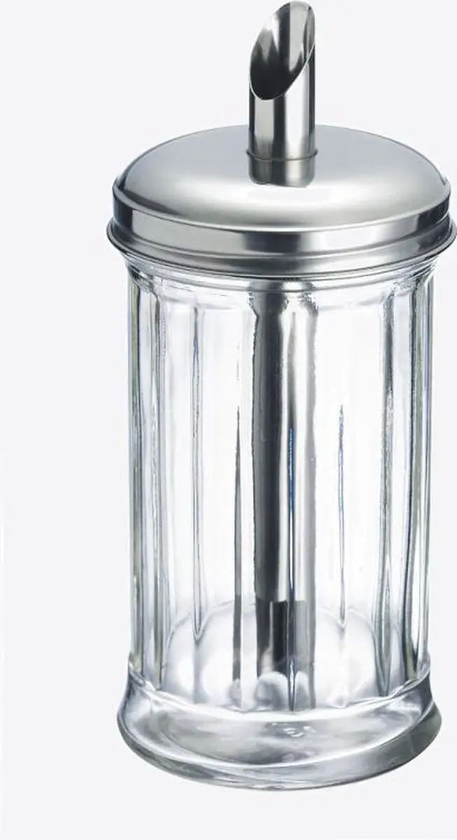 Westmark New York Suikerstrooier 300ml - RVS/Glas - Meerkleurig