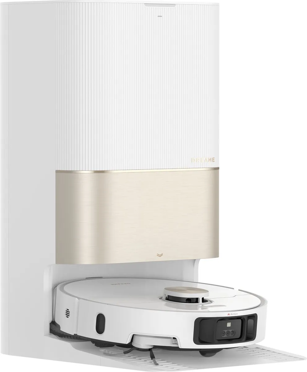 Dreame X40 Ultra Complete - Robotstofzuiger met dweilfunctie - Geschikt voor huisdierharen - Complete accessoires kit - Wit