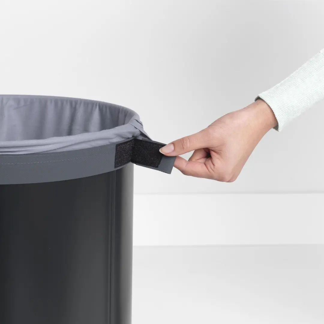 Brabantia Wasmand 60L Matt Black - met Kurken Deksel