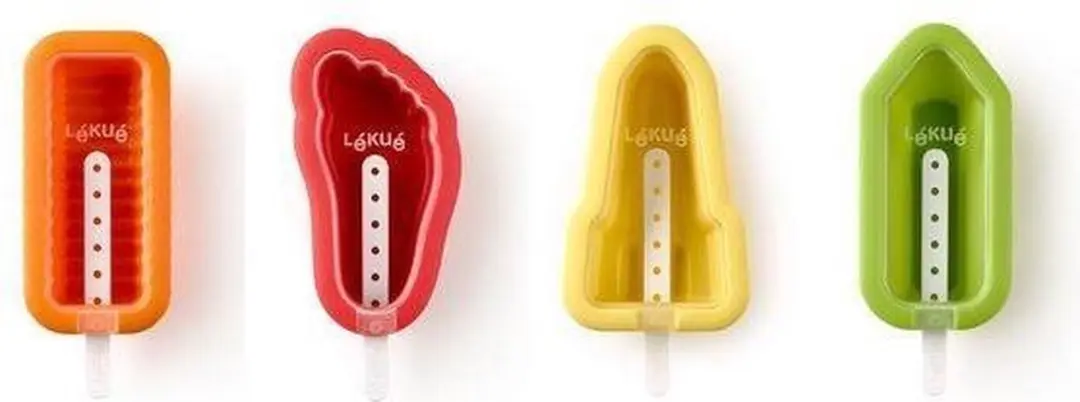 Lékué IJsvormpjes Iconic 4 Stuks - Mixed