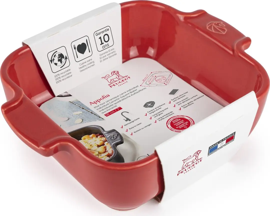 Peugeot Appolia Ovenschaal 18cm - Rood