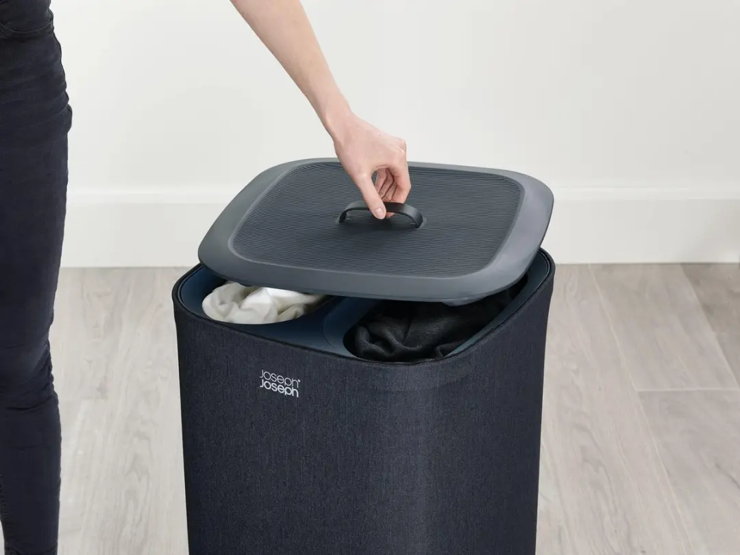 Joseph Joseph Tota Wasmand JJ-1450002 - 60L - 2 Compartimenten - Zwart