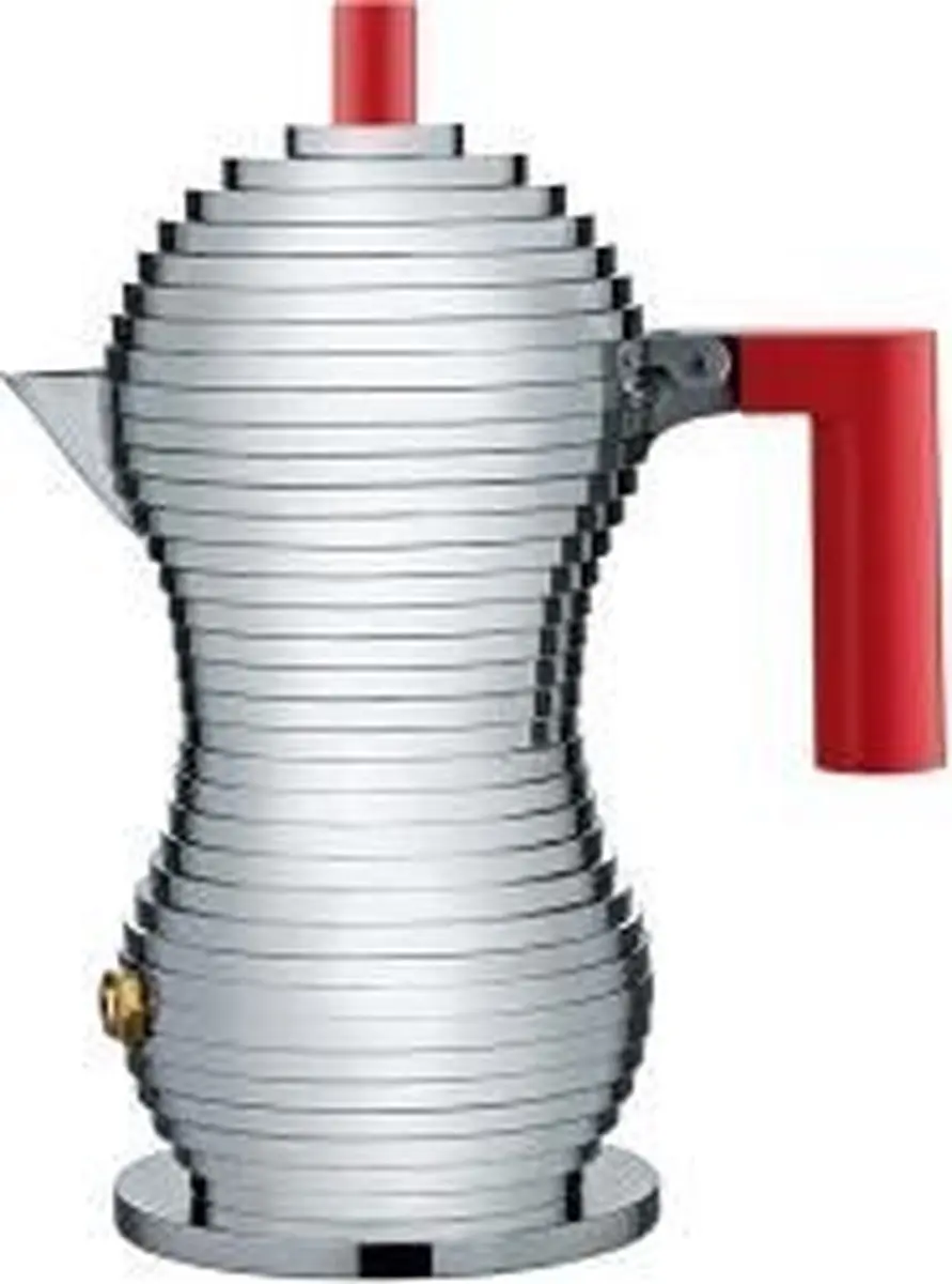 Alessi Pulcina Percolator MDL02/6 R - 6 Koppen - Rood