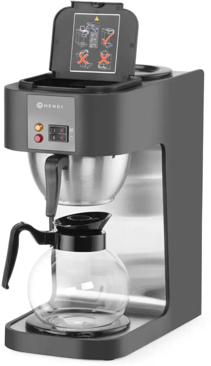 HENDI Profi Line Koffiezetapparaat 1,8L - Zwart