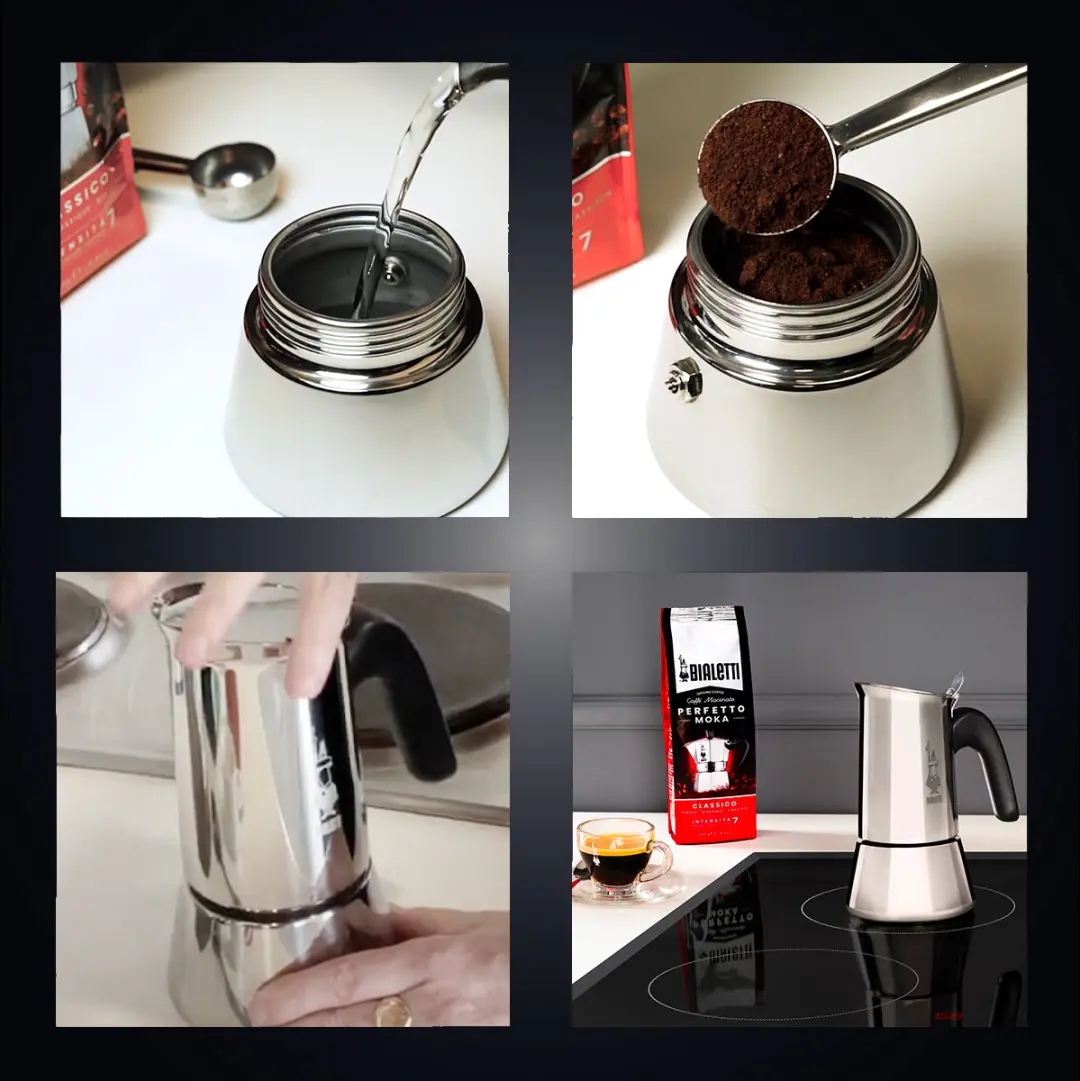 Bialetti Venus Percolator 2 Koppen 85ml - Zilver