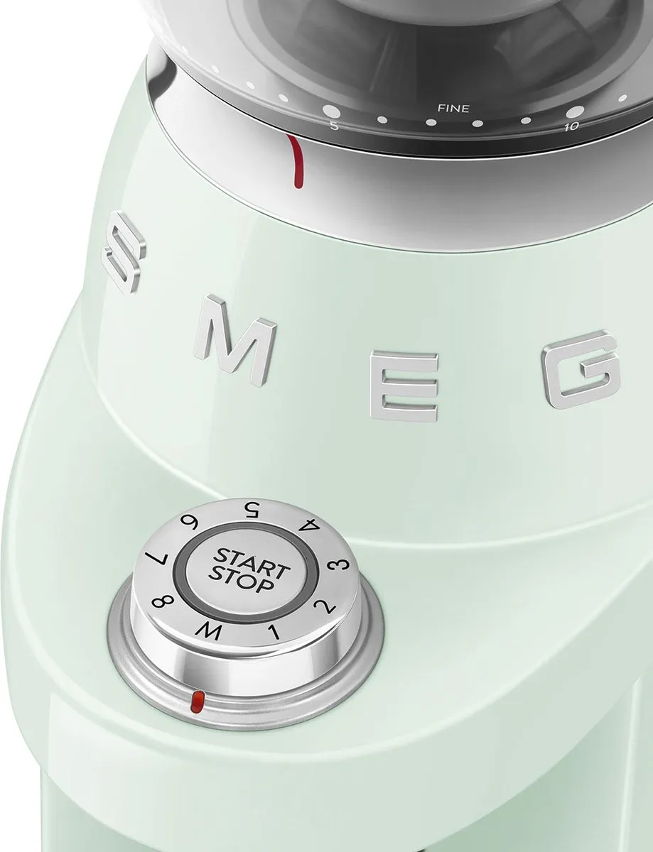 Smeg CGF03PGEU Elektrische Koffiemolen Watergroen