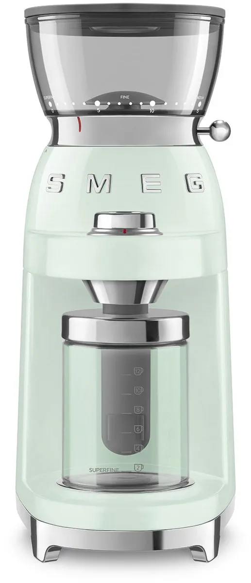 Smeg CGF03PGEU Elektrische Koffiemolen Watergroen