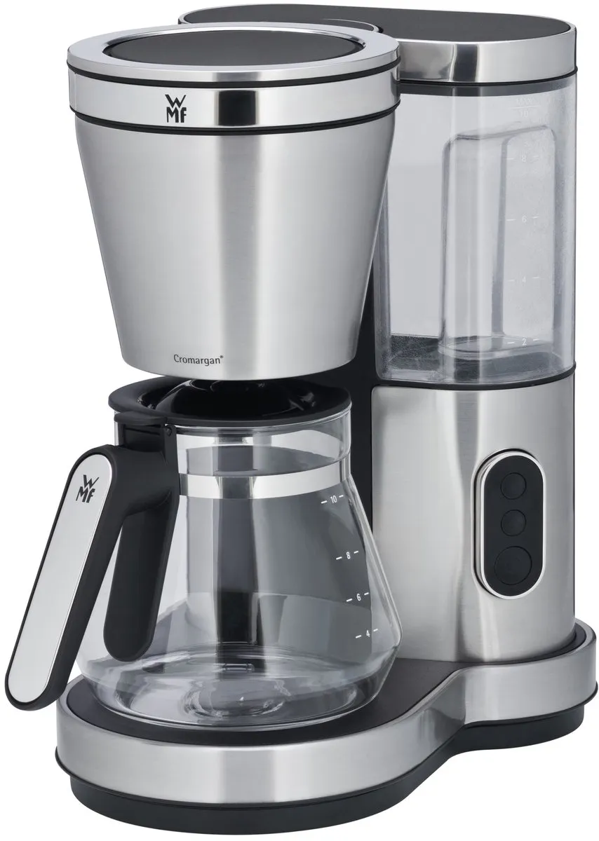 WMF Lono 0412300011 - Filter Koffiezetapparaat - Glazen Kan - 12 Koppen - Roestvrij Staal - Modern Design