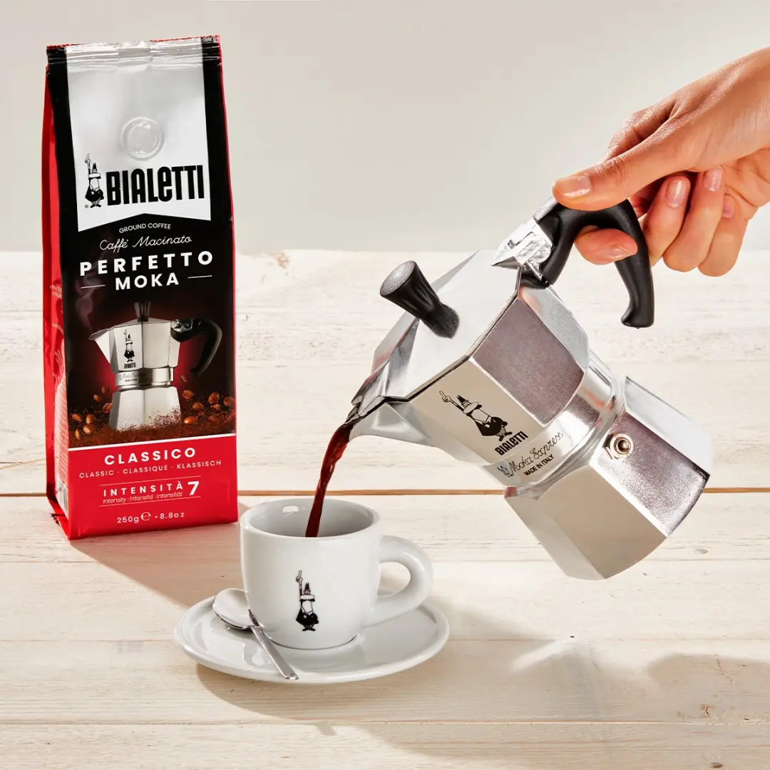 Bialetti Moka Express 6 Kops - Aluminium - Zilver
