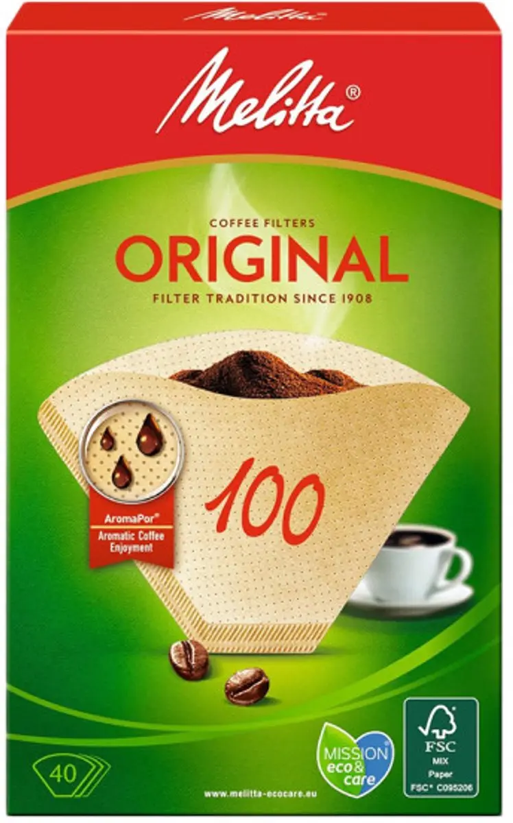 Melitta Filter 100/40 Bruin