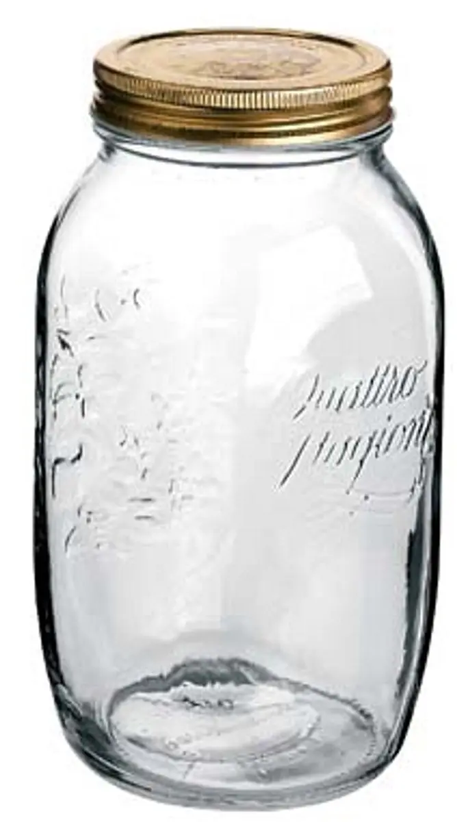 Bormioli Rocco Weckpot met draaideksel 1,5L - 2 Stuks