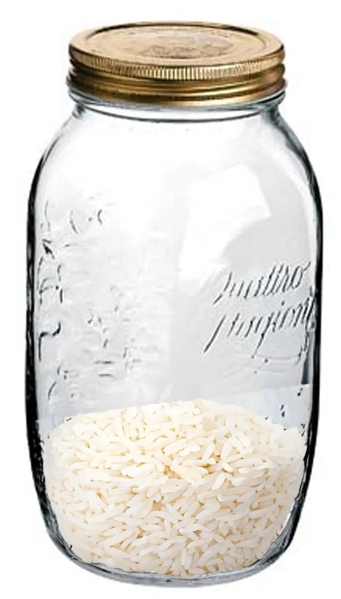 Bormioli Rocco Weckpot met draaideksel 1,5L - 2 Stuks
