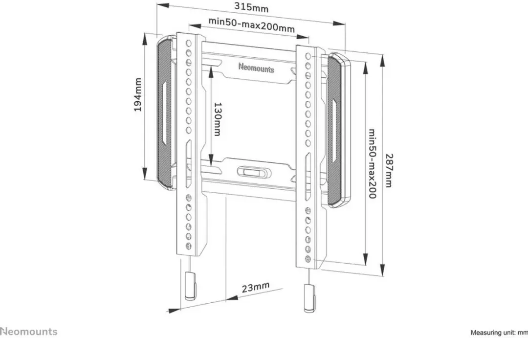 Neomounts WL30-550BL12 TV Wandbeugel - 24-55" - Zwart