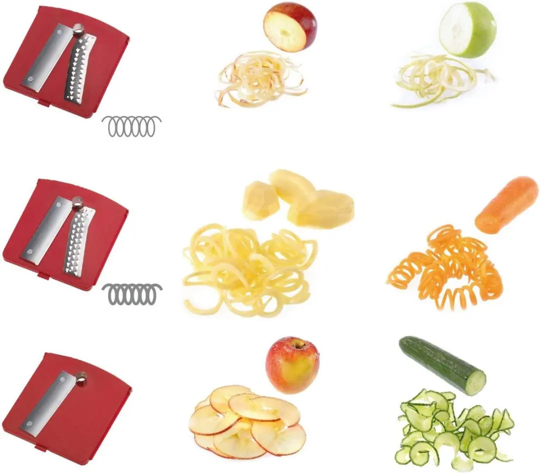Westmark Spiromat Spiraalsnijder-set 3 Messen - o.a. Paprika/Wortel