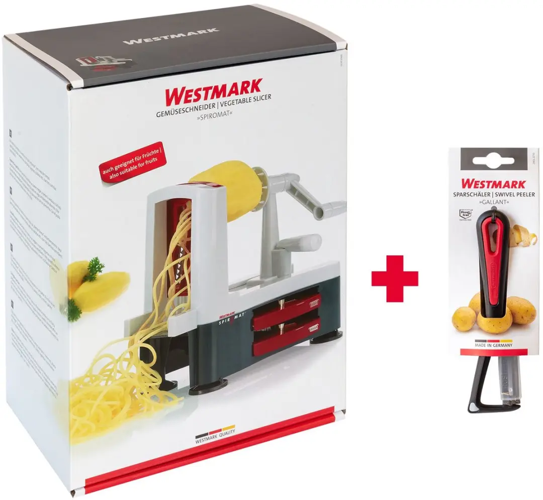 Westmark Spiromat Spiraalsnijder-set 3 Messen - o.a. Paprika/Wortel