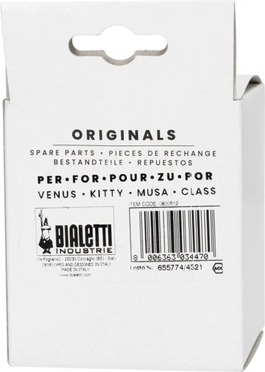 Bialetti Zeef Stainless Steel Moka Potten 4tz - RVS