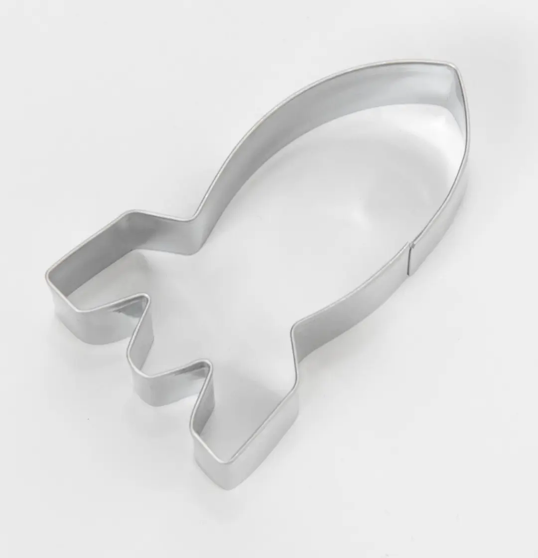 Patisse Raket Koekjesuitsteekvorm 7cm - RVS Zilver