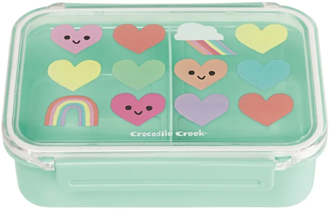Crocodile Creek Bento Brooddoos Hartjes & Regenbogen - 0.71L