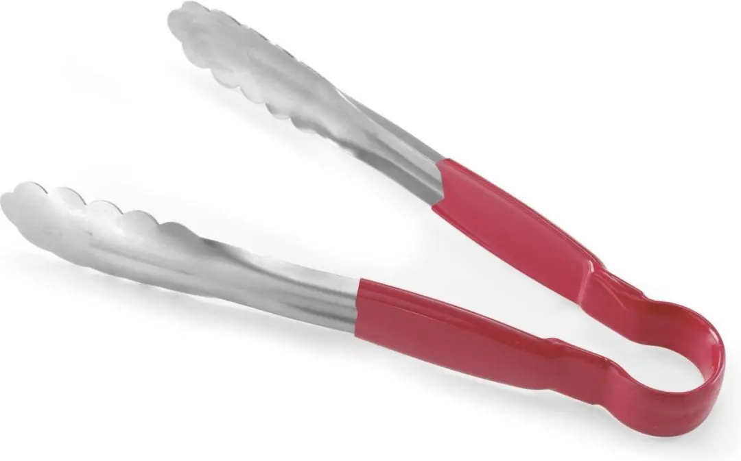 HENDI Serveertang HACCP 300mm - Rood - Roestvrij staal
