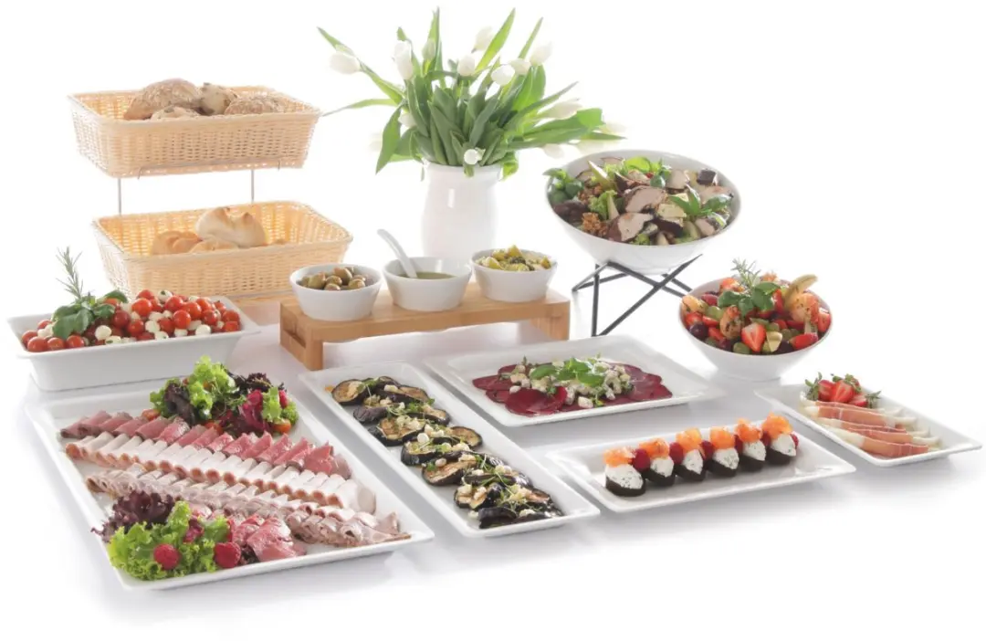 HENDI GN 2/3 Gastronorm Tray 354x325x20mm - Wit