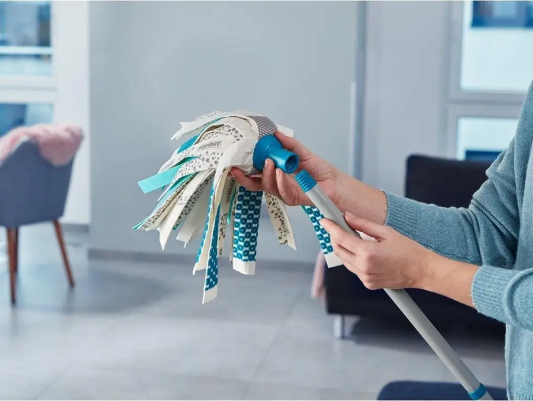 Leifheit 3-in-1 Power Vervangingskop Mop 52066 - Turquoise/Wit