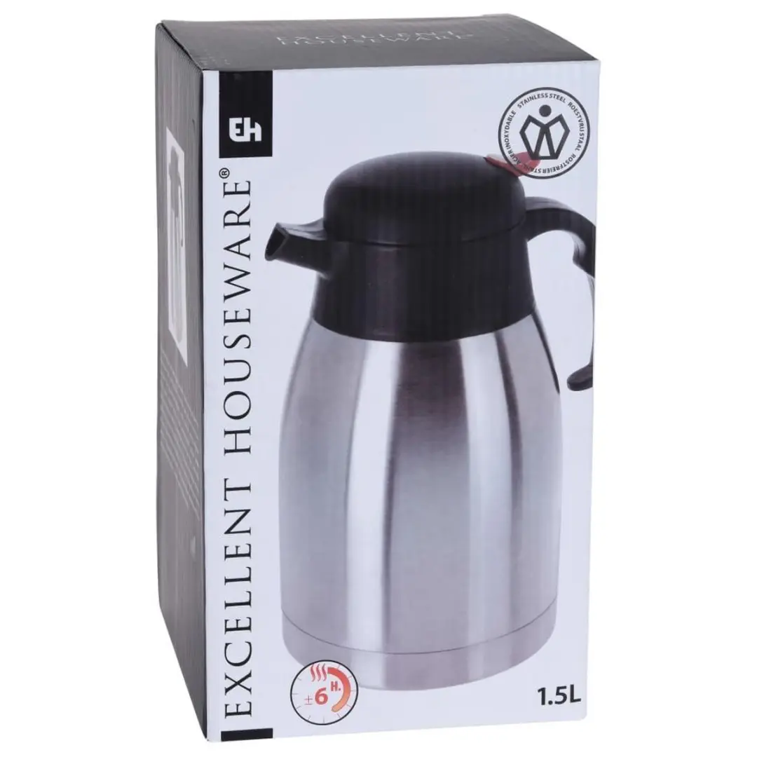 Excellent Houseware Thermoskan RVS 1,5L