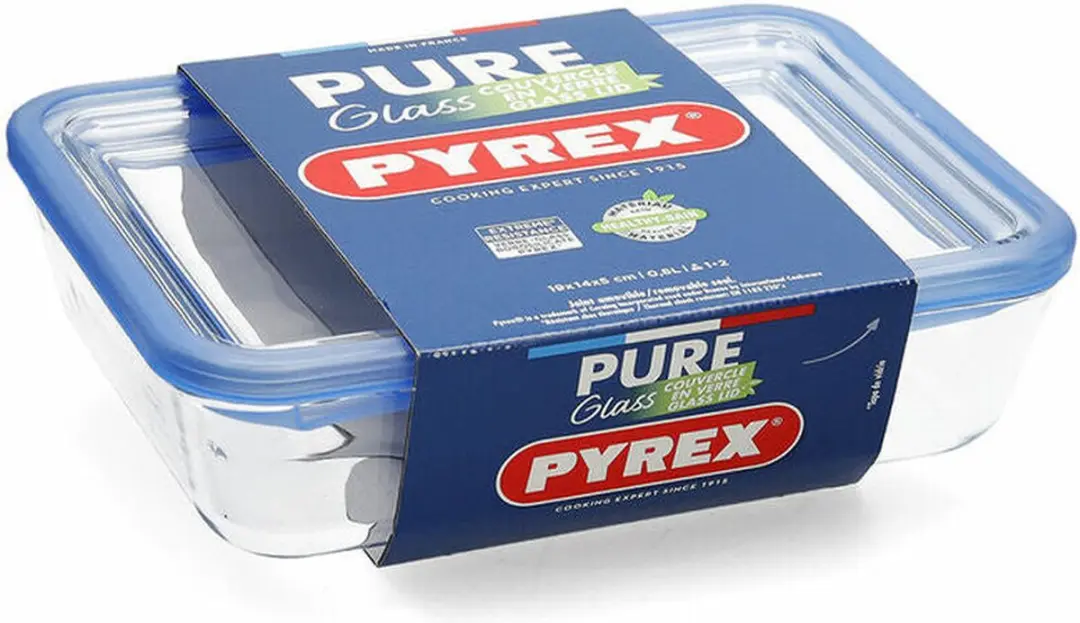 PYREX Pure Glass Ovenschaal Rechthoekig 1,5L - Transparant