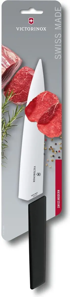 Victorinox Swiss Modern Vleesmes 22cm - Zwart