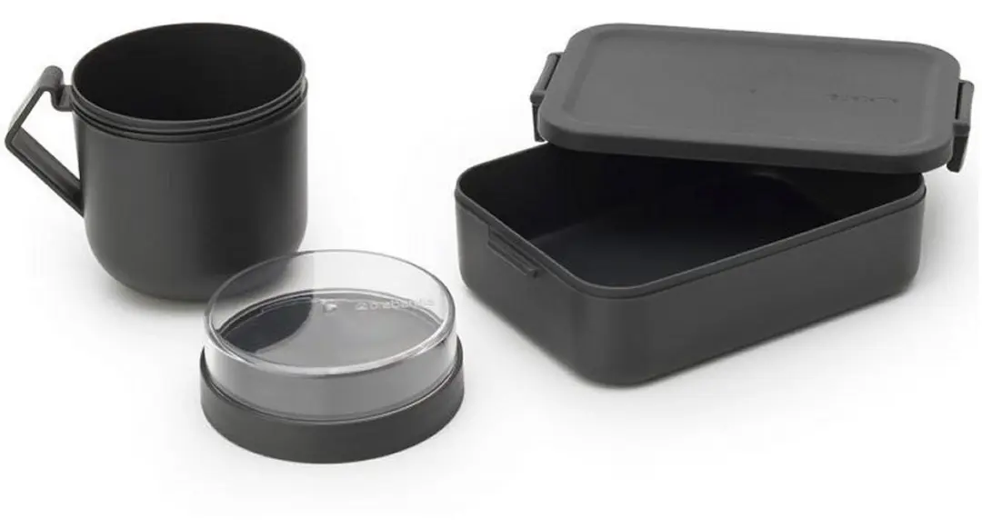 Brabantia Make & Take Lunchset 2-delig - Dark Grey