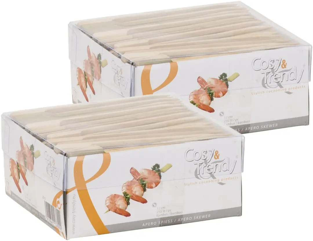 Cosy&Trendy Bamboe Prikkertjes 12cm - 500 Stuks