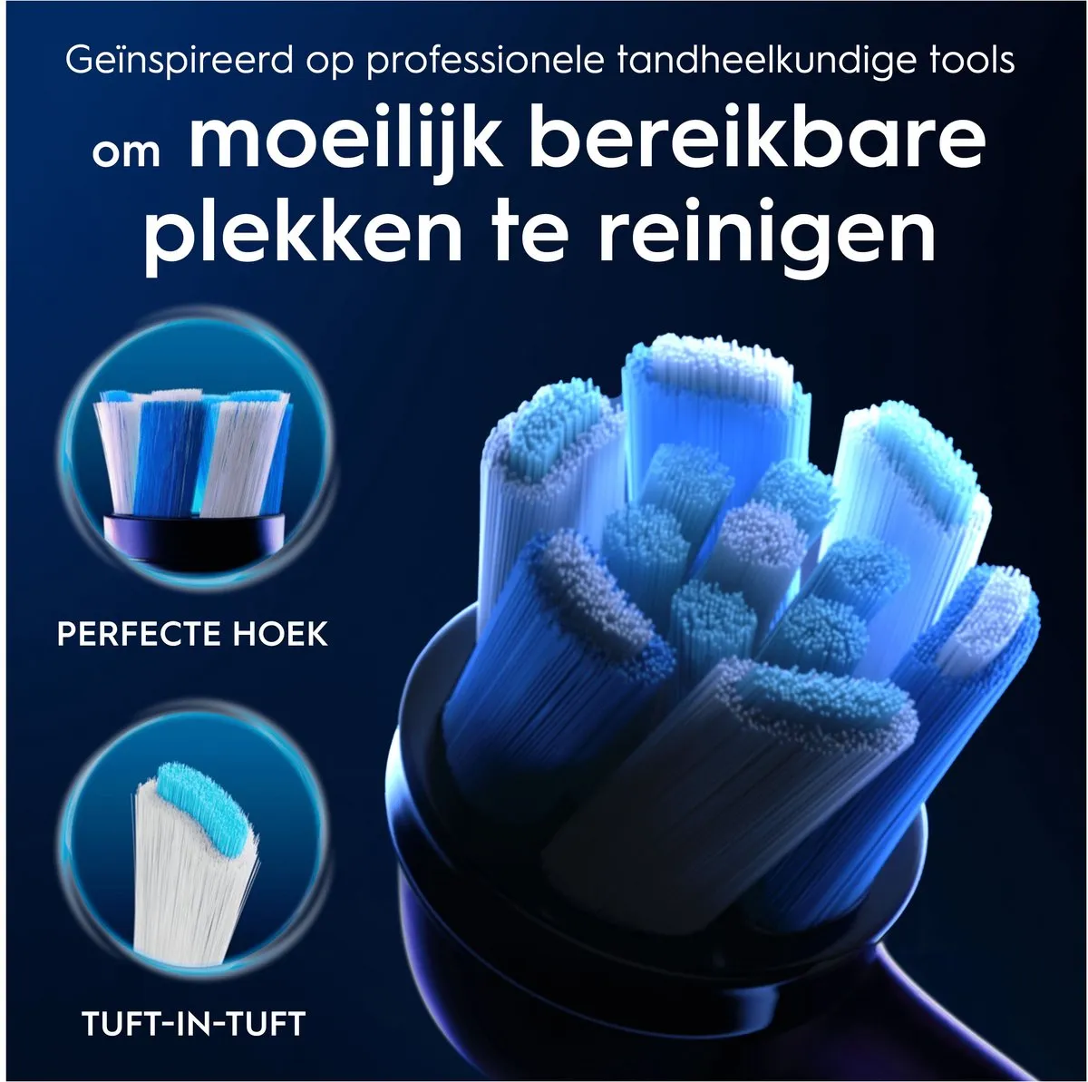 Oral-B iO Series Ultimate Clean Opzetborstels 4 Stuks - Zwart