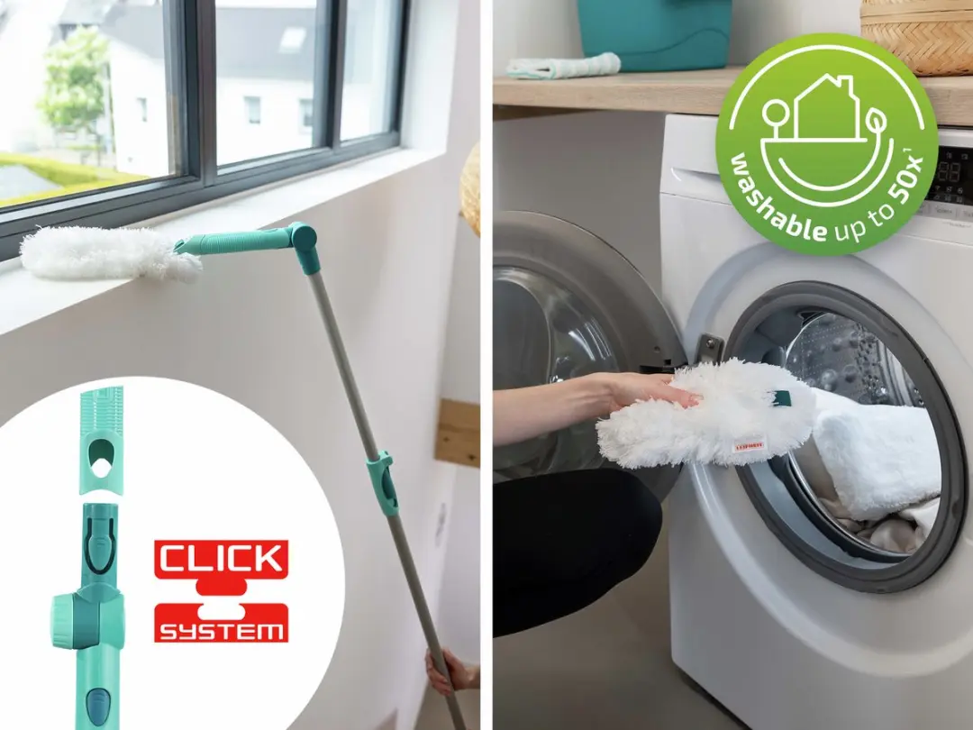 Leifheit Superduster M Plumeau Set - 2 Wasbare Overtrekken