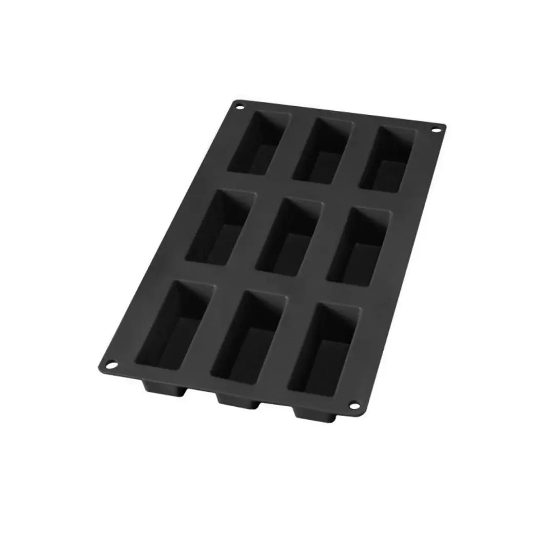 Lékué Bakvorm Mini Cakes 9-vaks - Siliconen - Zwart