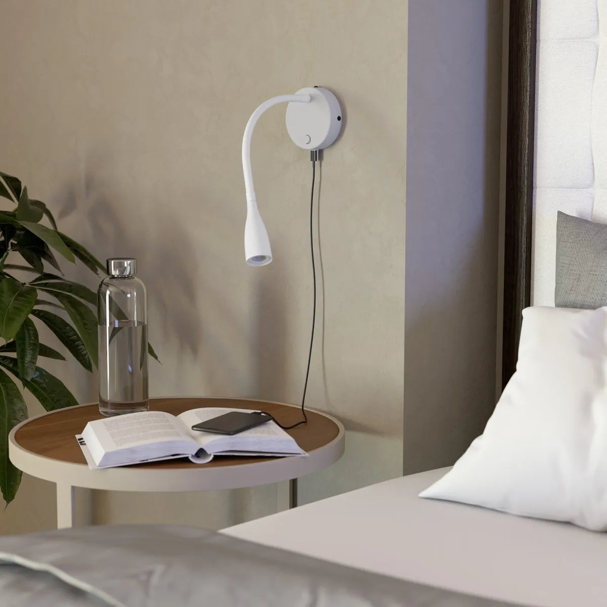 Eglo Olivandino 1 LED Wandlamp Ø11cm - Wit