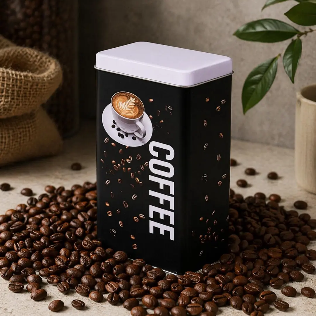 Excellent Houseware Koffieblik 800ml - Zwart
