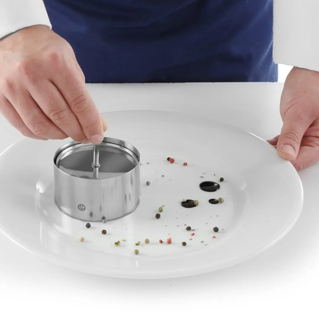 HENDI Voedselringduwer Roestvast Staal Ø100x55mm