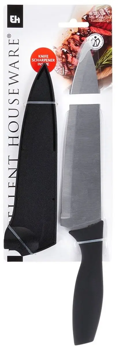 Excellent Houseware Koksmes 19cm - Roestvrij Staal - 2 Stuks