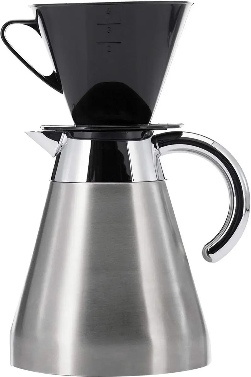 Westmark Koffieset 3-delig - 2 Koffiefilters & Doseerlepel - Kunststof - Zwart/Wit