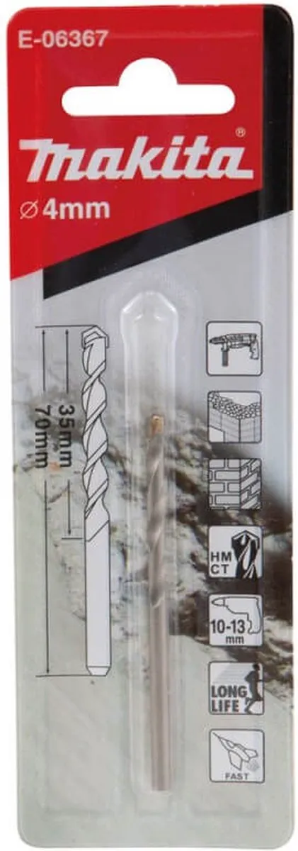Makita E-06367 Steenboor 4x70mm